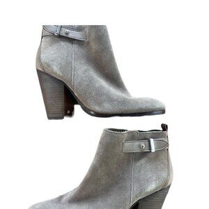 Coach suede beige booties size 7,5